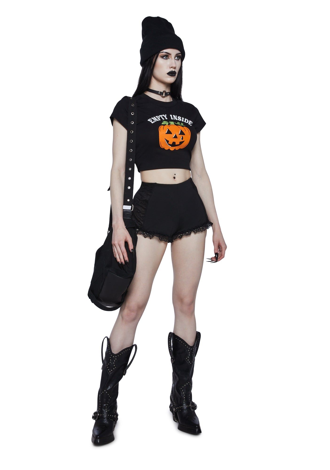 Haunted Hang Up Baby Tee sold by Dolls Kill product image thumbnail 5