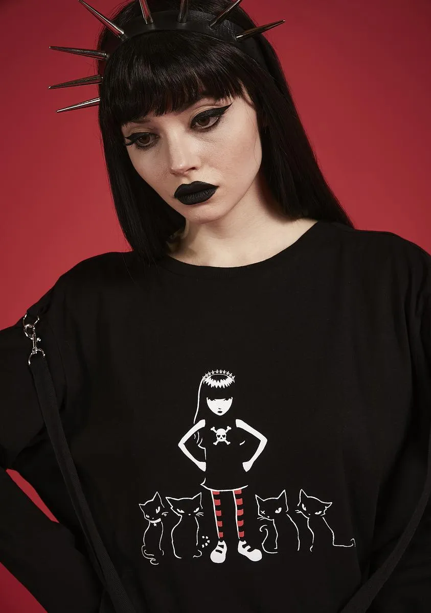 Together Purrever Graphic Tee sold by Dolls Kill product image thumbnail 2