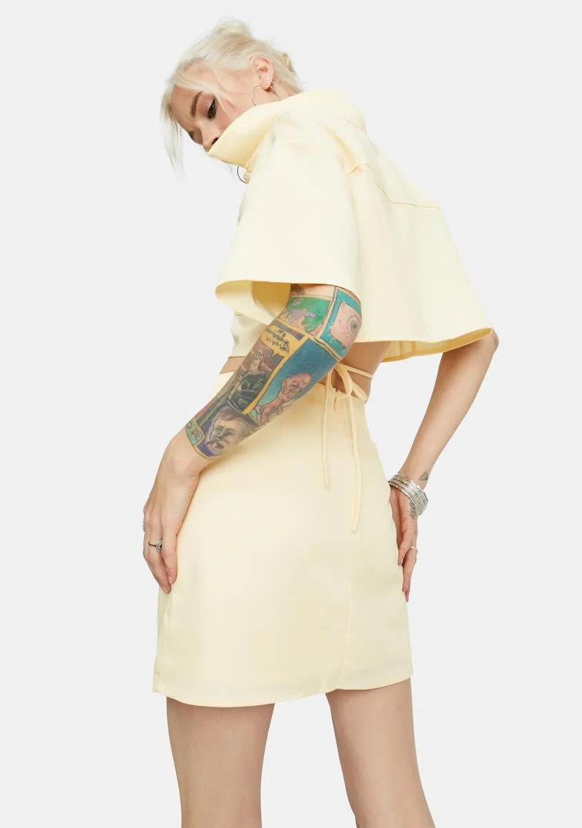 Friend Of Mine Tie Waist Mini Skirt sold by Dolls Kill product image thumbnail 4