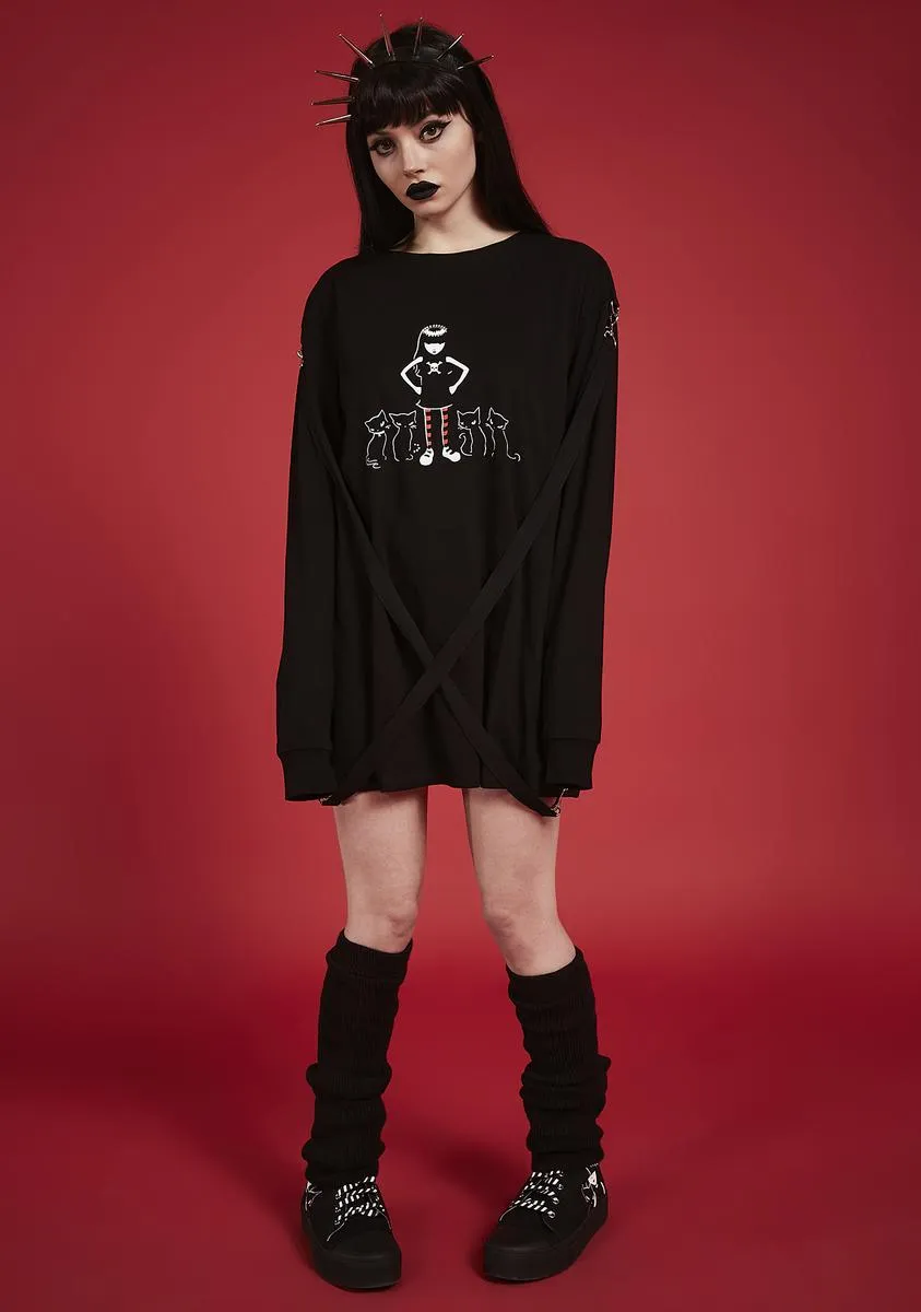 Together Purrever Graphic Tee sold by Dolls Kill product image thumbnail 3