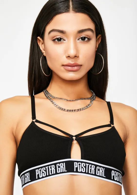 Night Boss Mode Strappy Bra sold by Dolls Kill