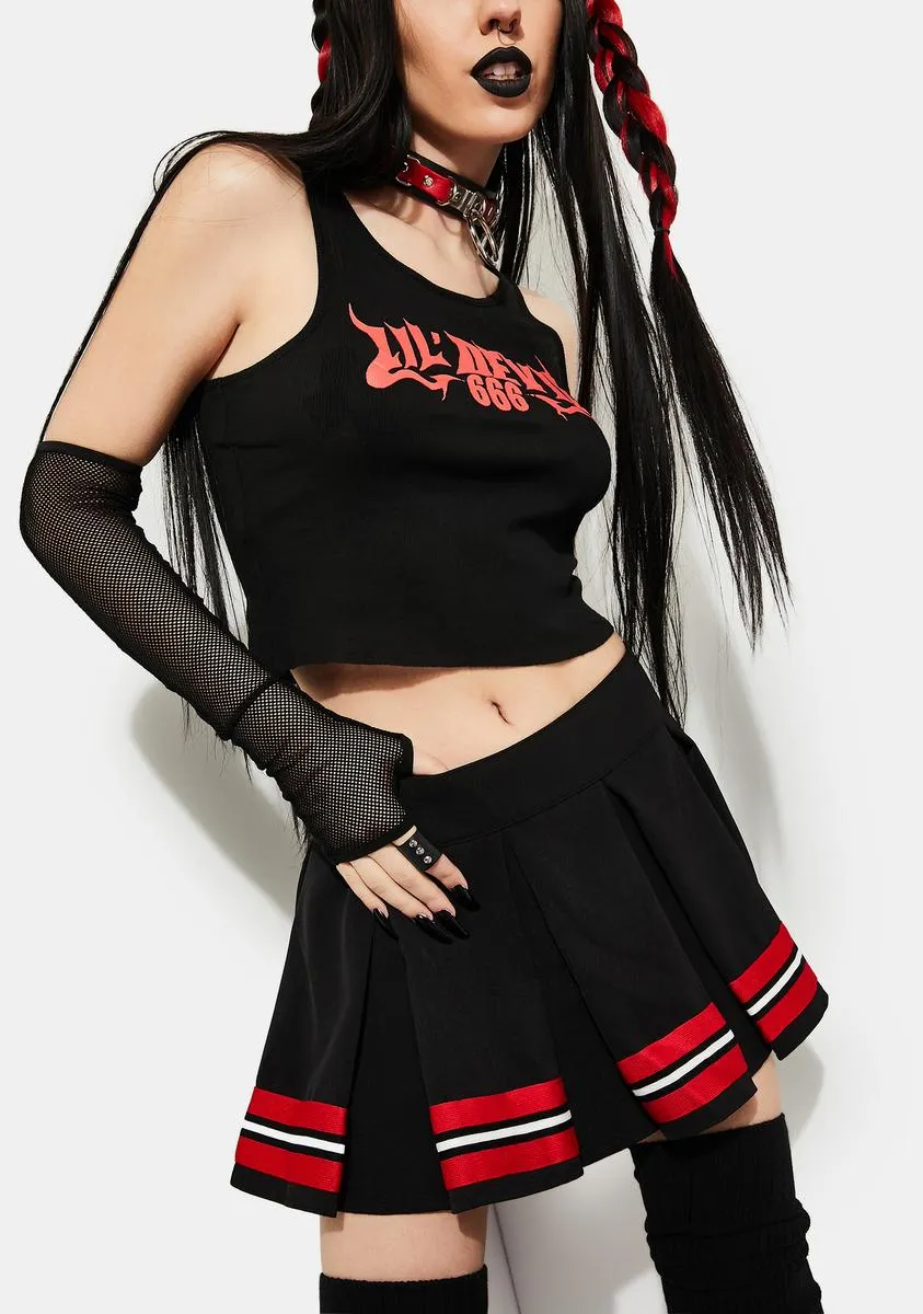 Spirit Squad Pleated Cheer Skirt sold by Dolls Kill