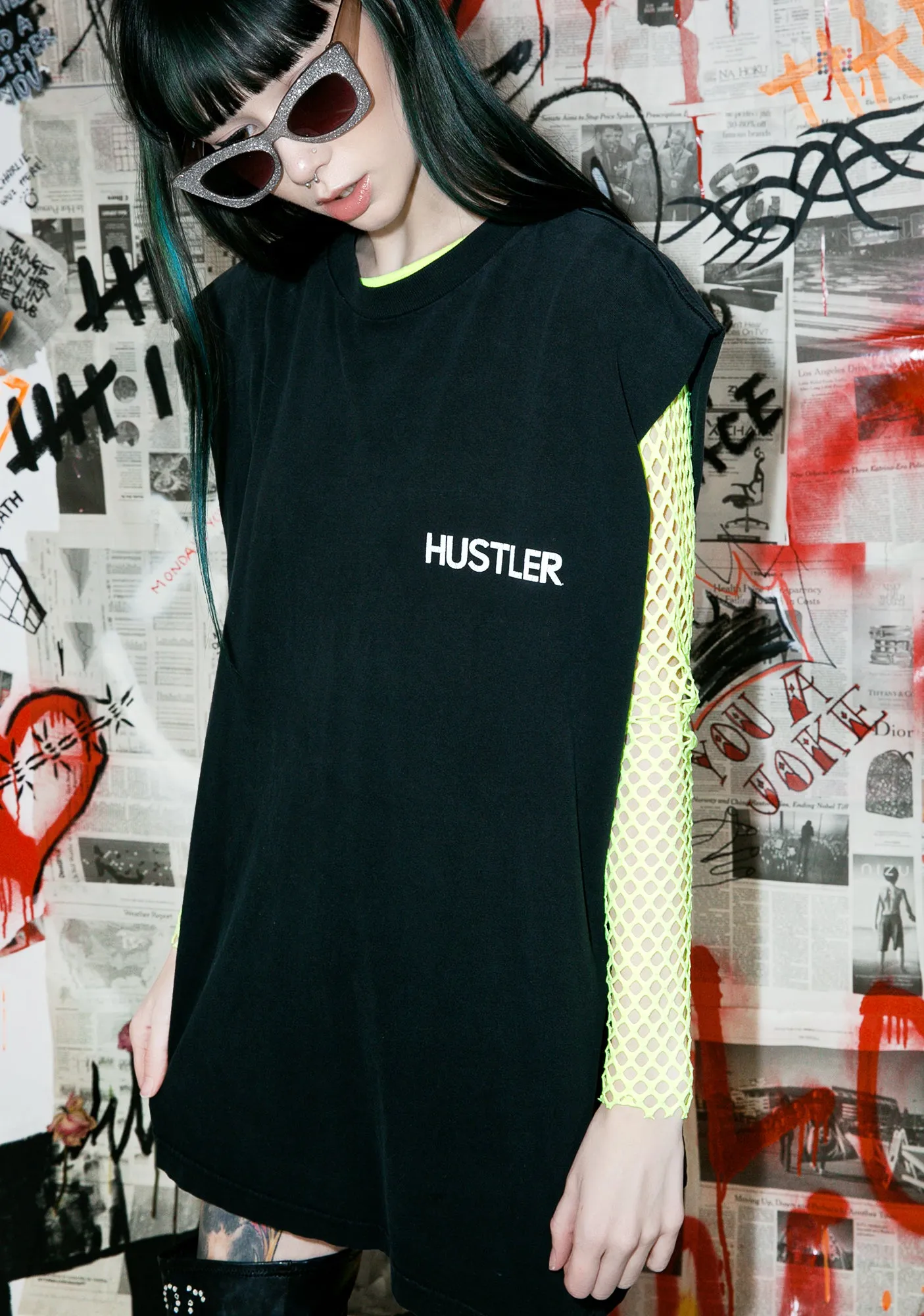 Vintage Hustler Muscle Tank sold by Dolls Kill