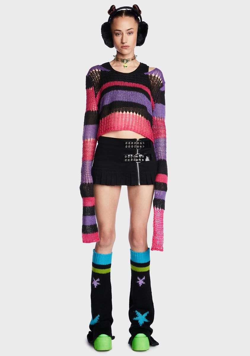 Crave Chaos Striped Sweater sold by Dolls Kill product image thumbnail 3