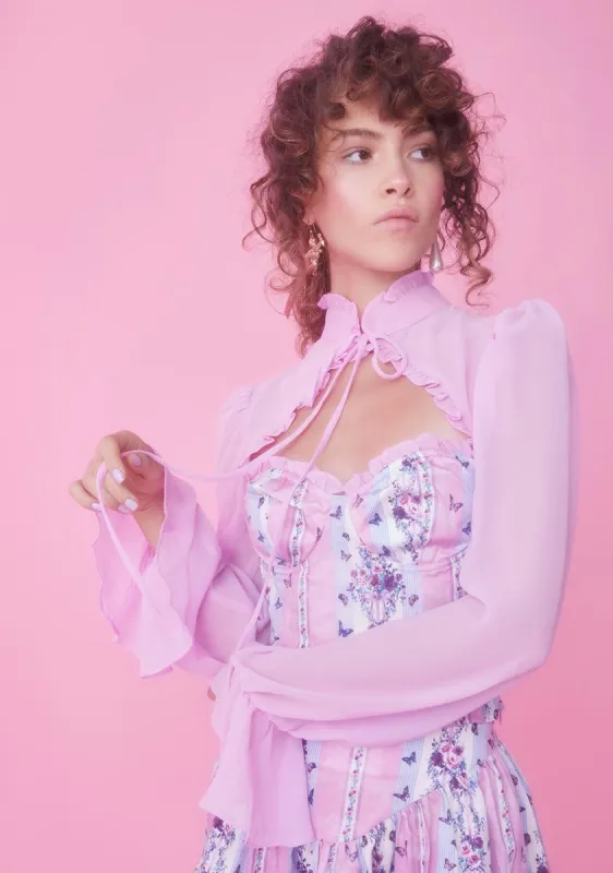 Tallest Tower High Collar Bustier sold by Dolls Kill