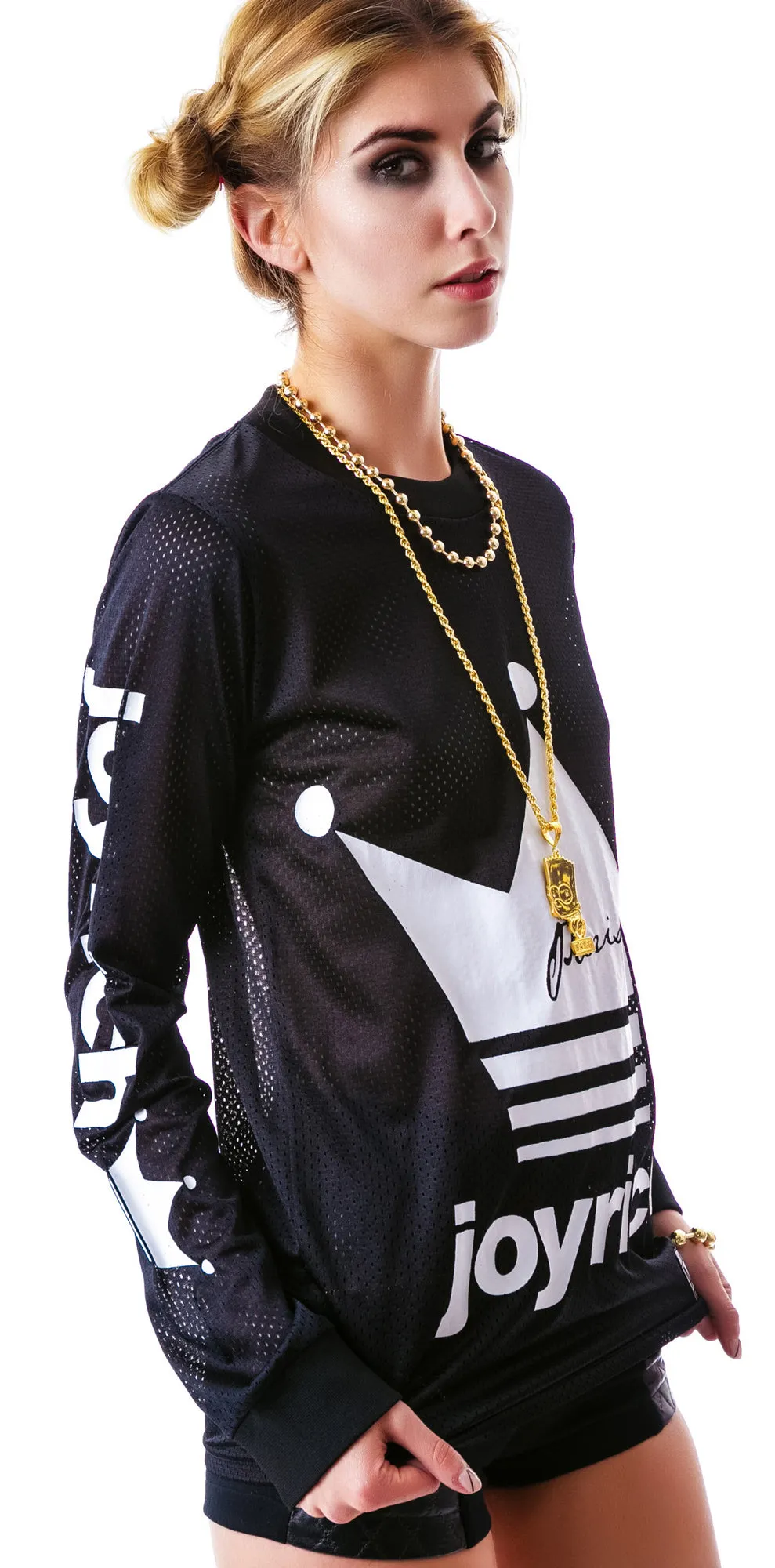 Crown Joyrich Mesh Long Sleeve Tee sold by Dolls Kill product image thumbnail 5