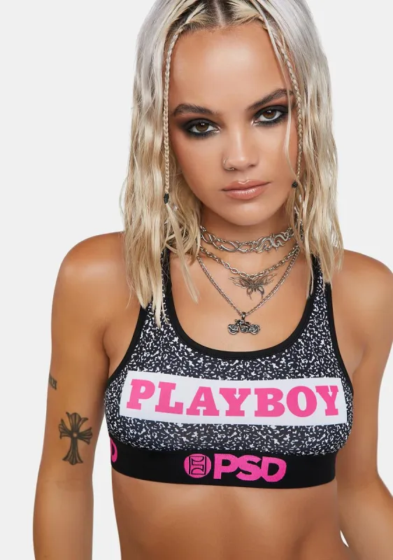 Playboy Static Sports Bra sold by Dolls Kill