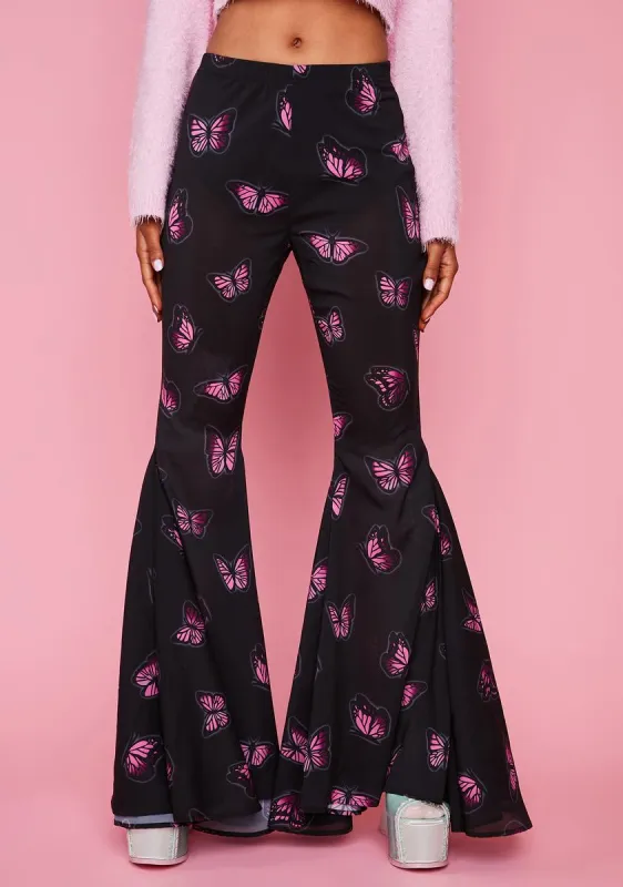 Night Pampered Pixie Butterfly Flares sold by Dolls Kill