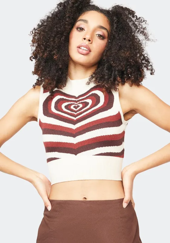 Cocoa Facts Of Life Heart Vest sold by Dolls Kill