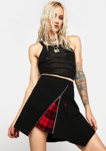 Hell Girl Series Two Wear A-Line Skirt sold by Dolls Kill