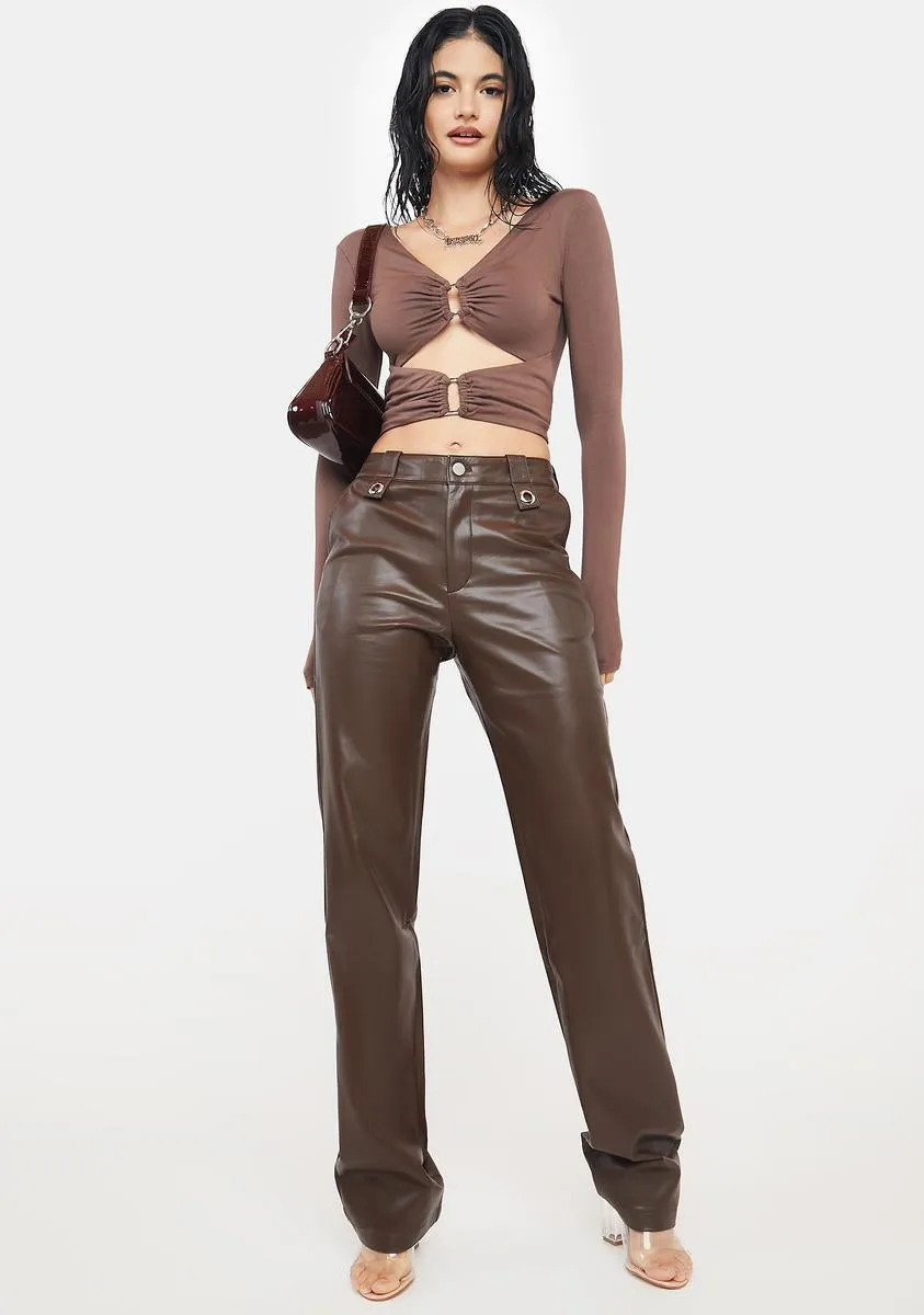 Brown Woffie Pants sold by Dolls Kill product image thumbnail 3