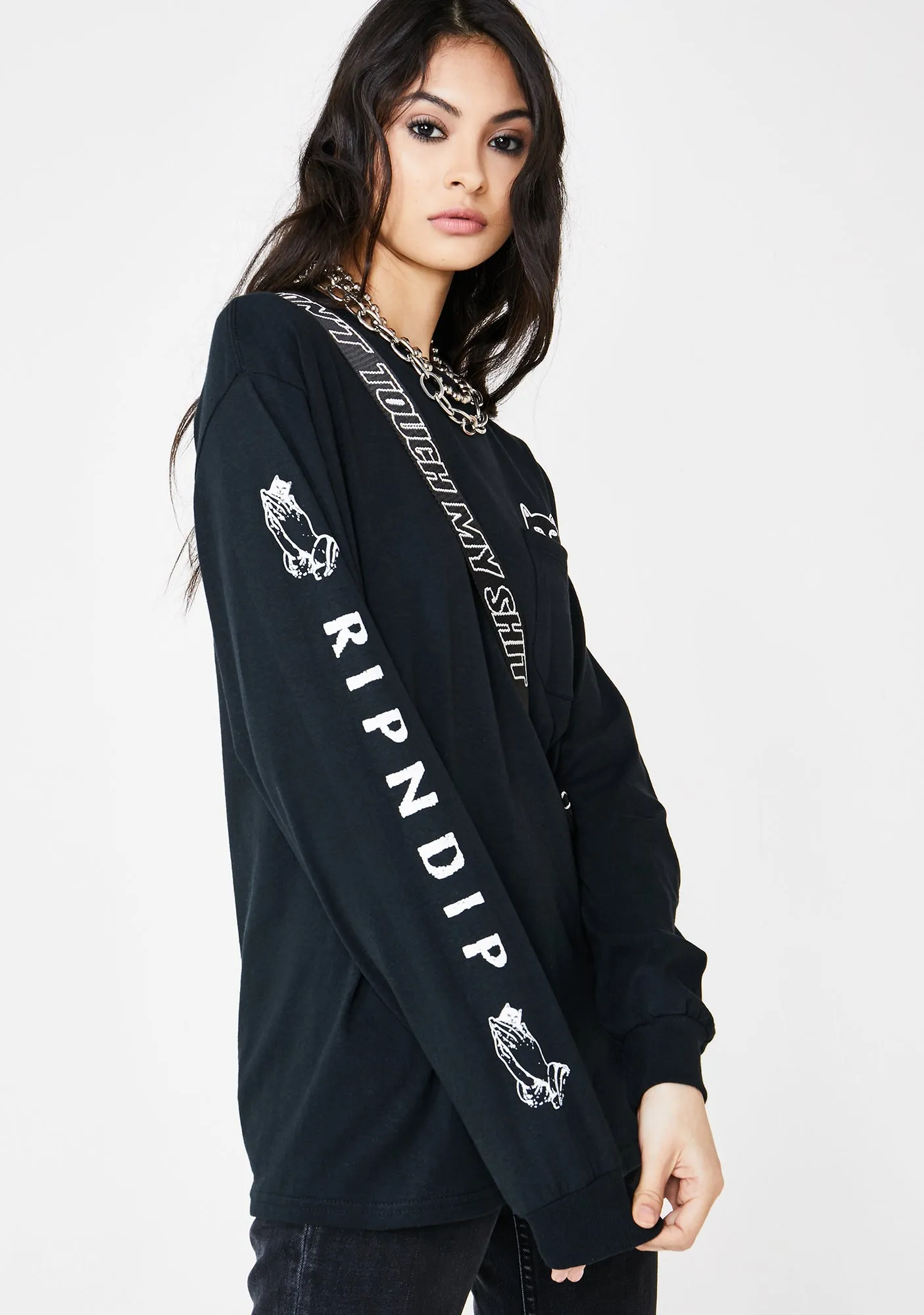 Blackout Lord Jermal Long Sleeve Tee sold by Dolls Kill product image thumbnail 4