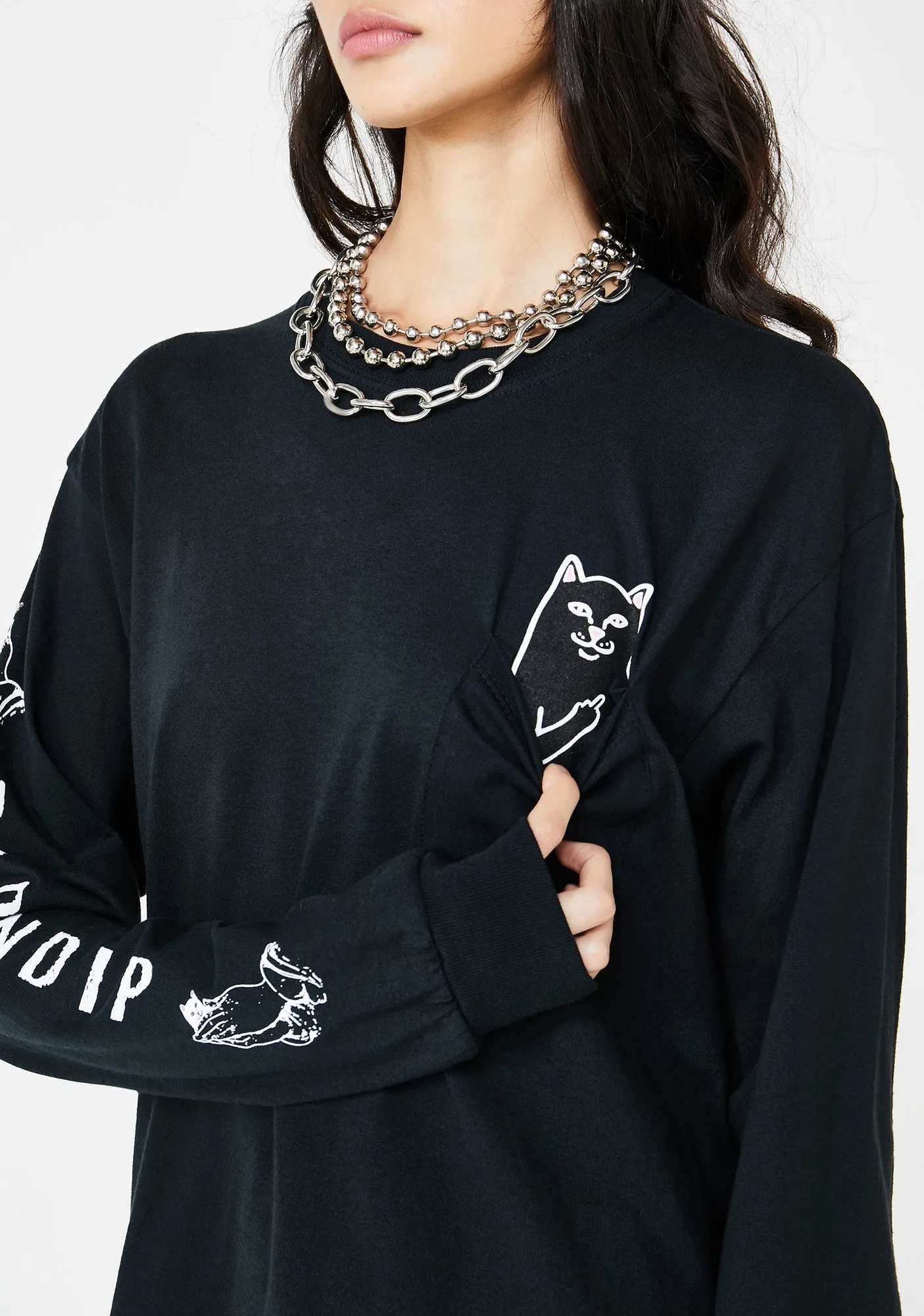 Blackout Lord Jermal Long Sleeve Tee sold by Dolls Kill product image thumbnail 2