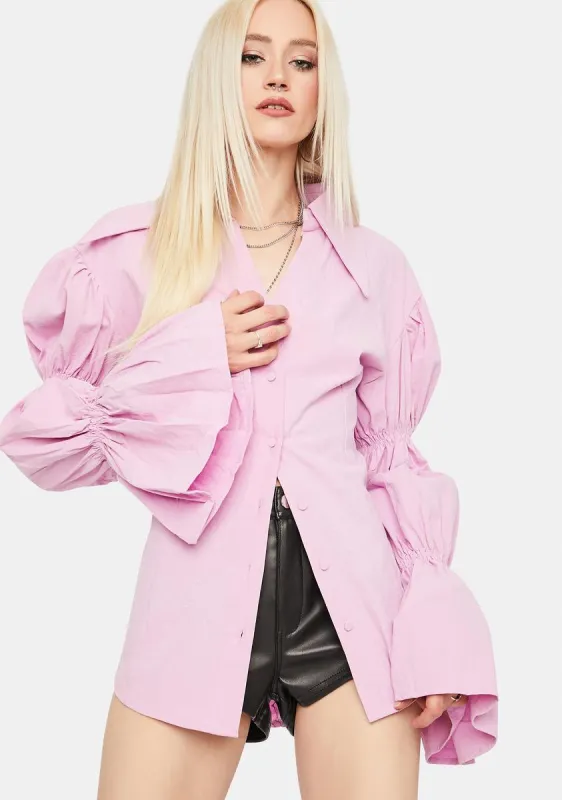 Berry Set The Trends Shirt Dress sold by Dolls Kill