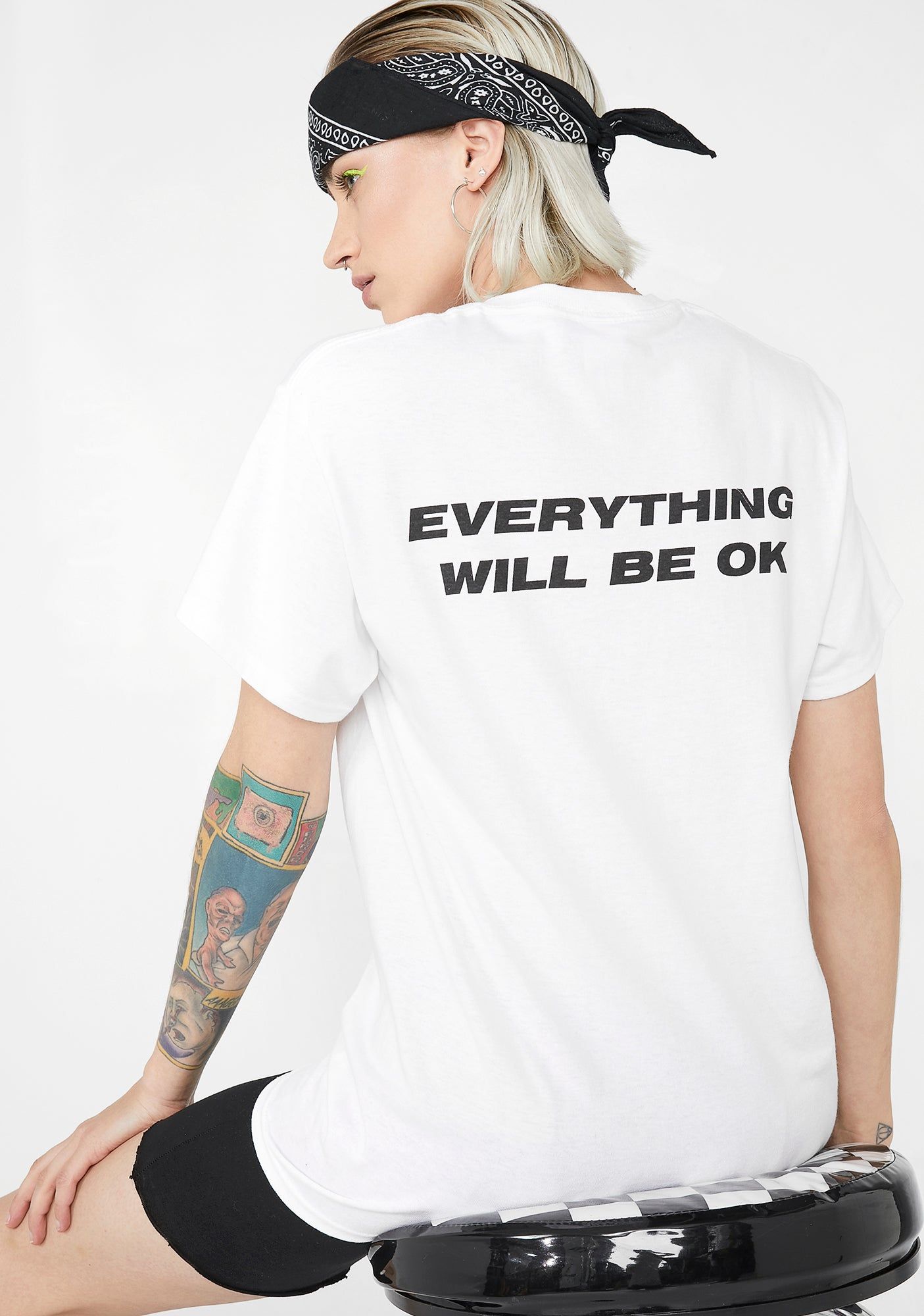 Everything Will Be Ok Smiley Tee sold by Dolls Kill