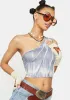 Shadow Stage Dive One Shoulder Top sold by Dolls Kill