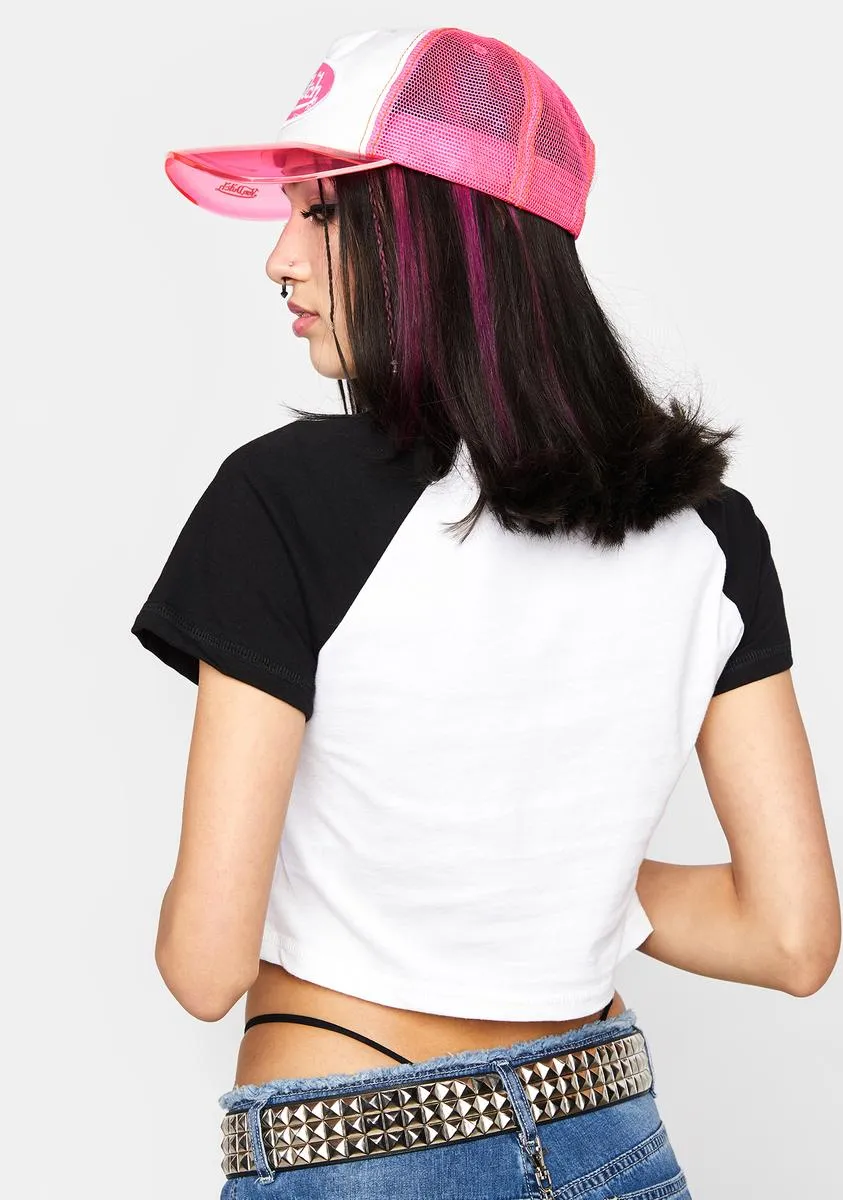 Love Ticket Graphic Raglan Tee sold by Dolls Kill product image thumbnail 4