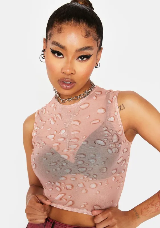 No Tears To Cry Mesh Top sold by Dolls Kill