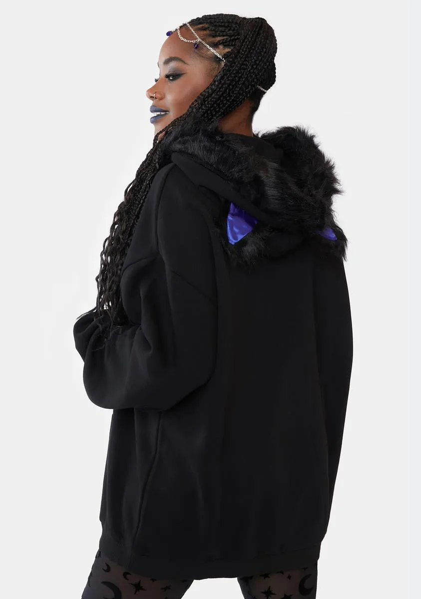 Purrrfect Moonlight Graphic Hoodie sold by Dolls Kill product image thumbnail 4