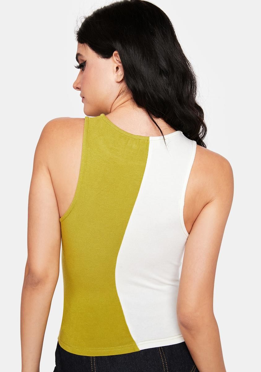 Odds Are Stacked Colorblock Tank sold by Dolls Kill product image thumbnail 4