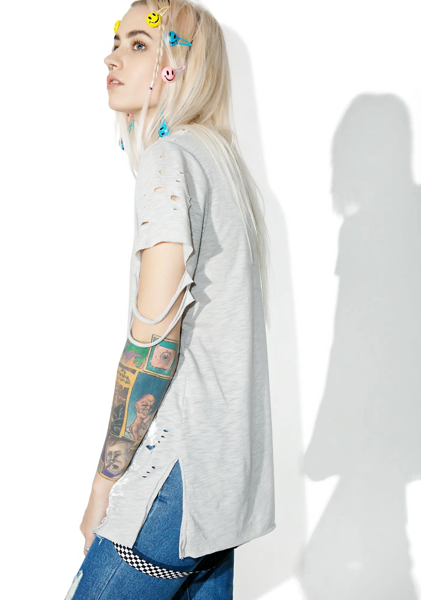 Art Major Distressed T-Shirt sold by Dolls Kill product image thumbnail 2