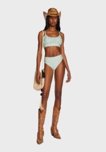Sage Ocean Child Bikini Set sold by Dolls Kill