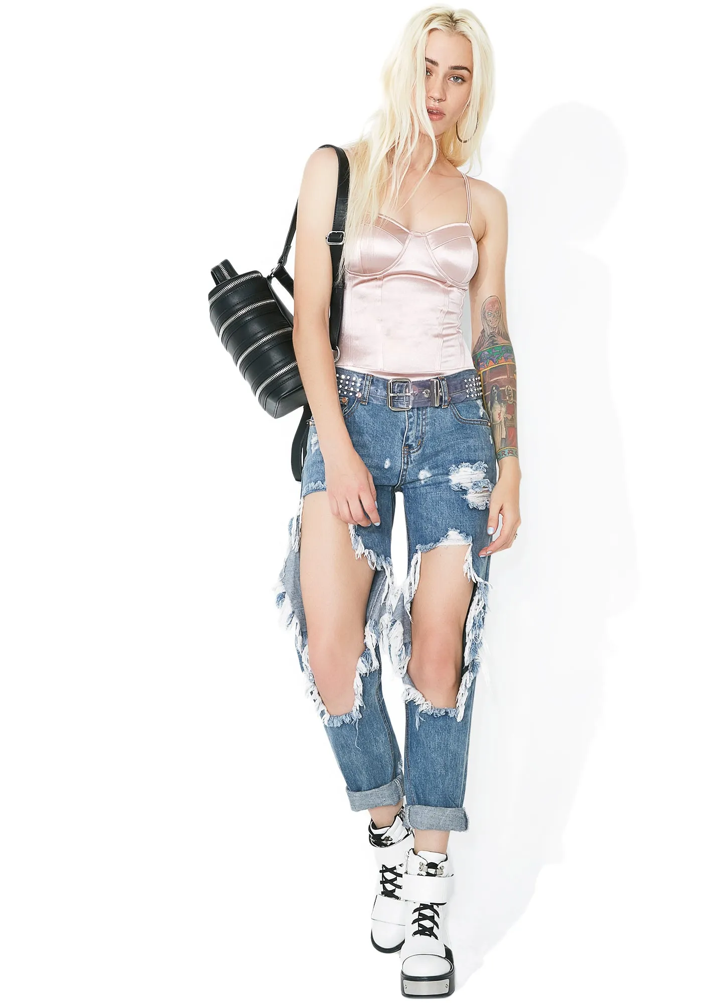 Sweet Darla Satin Bodysuit sold by Dolls Kill product image thumbnail 5