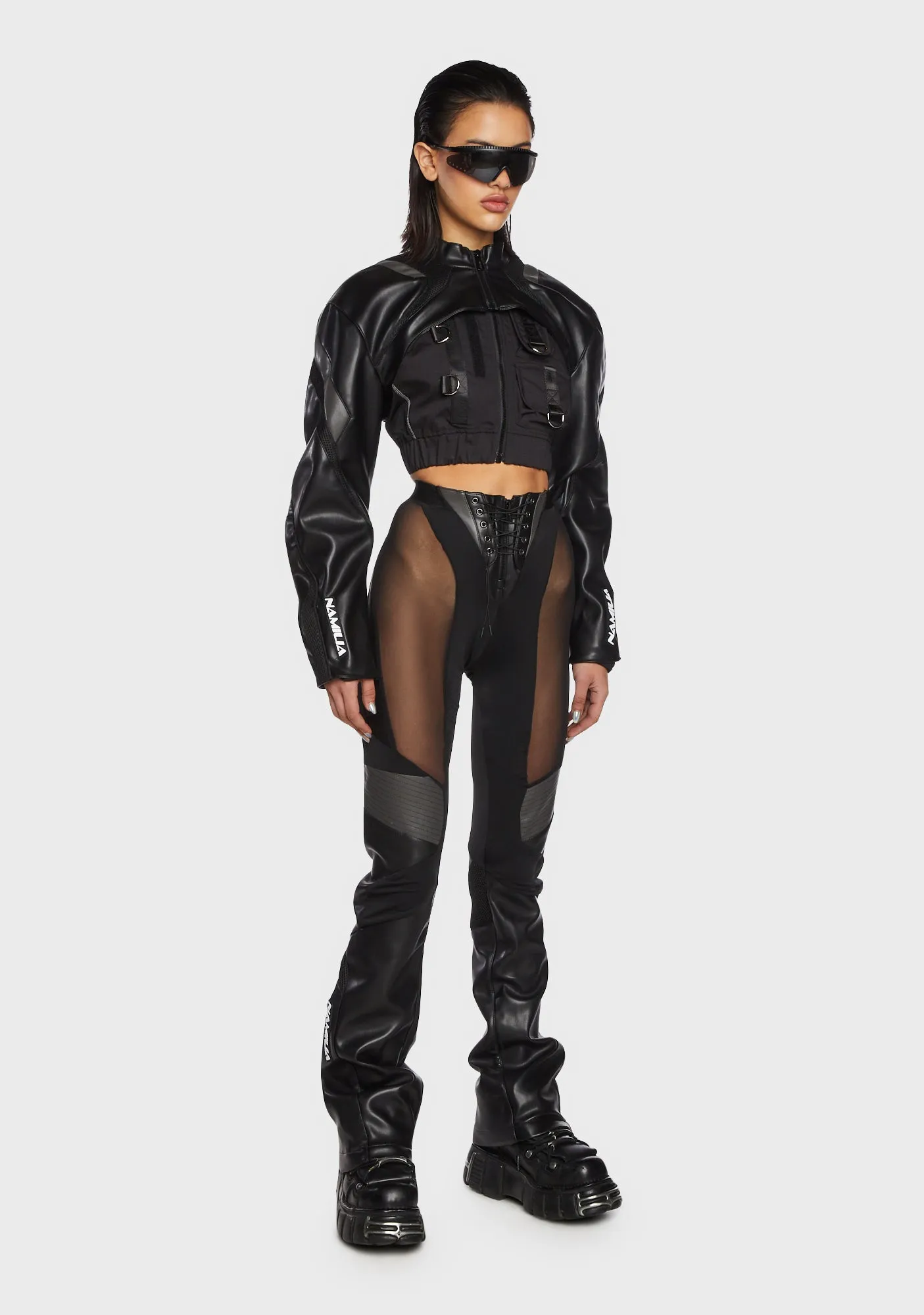 Moto Choker Jacket - Black sold by Dolls Kill product image thumbnail 3