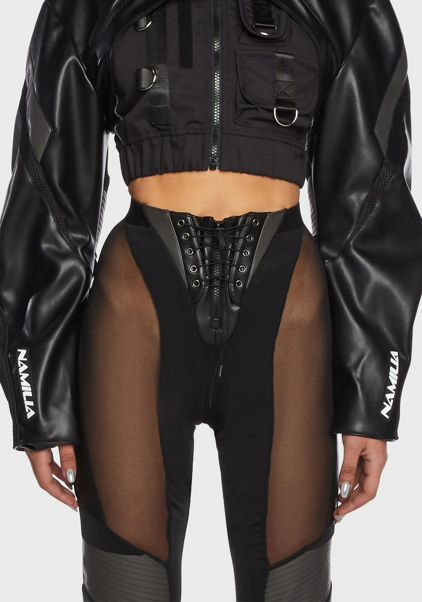 Moto Choker Jacket - Black sold by Dolls Kill product image thumbnail 2