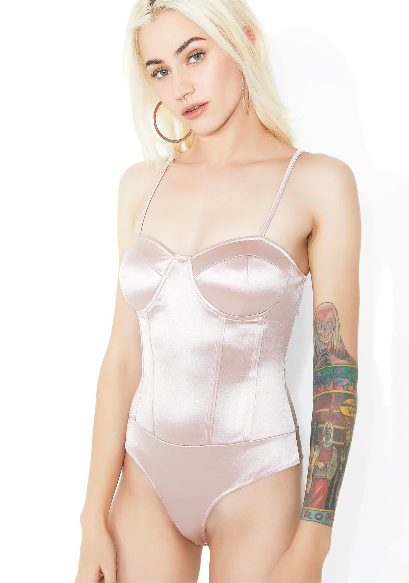 Sweet Darla Satin Bodysuit sold by Dolls Kill product image thumbnail 3