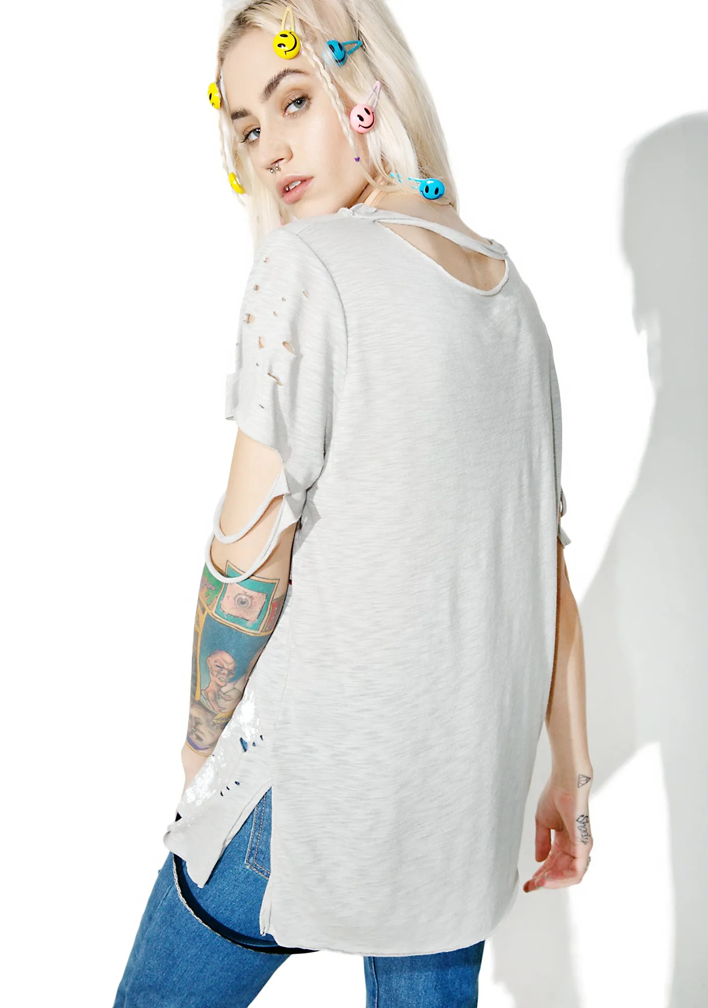 Art Major Distressed T-Shirt sold by Dolls Kill product image thumbnail 4