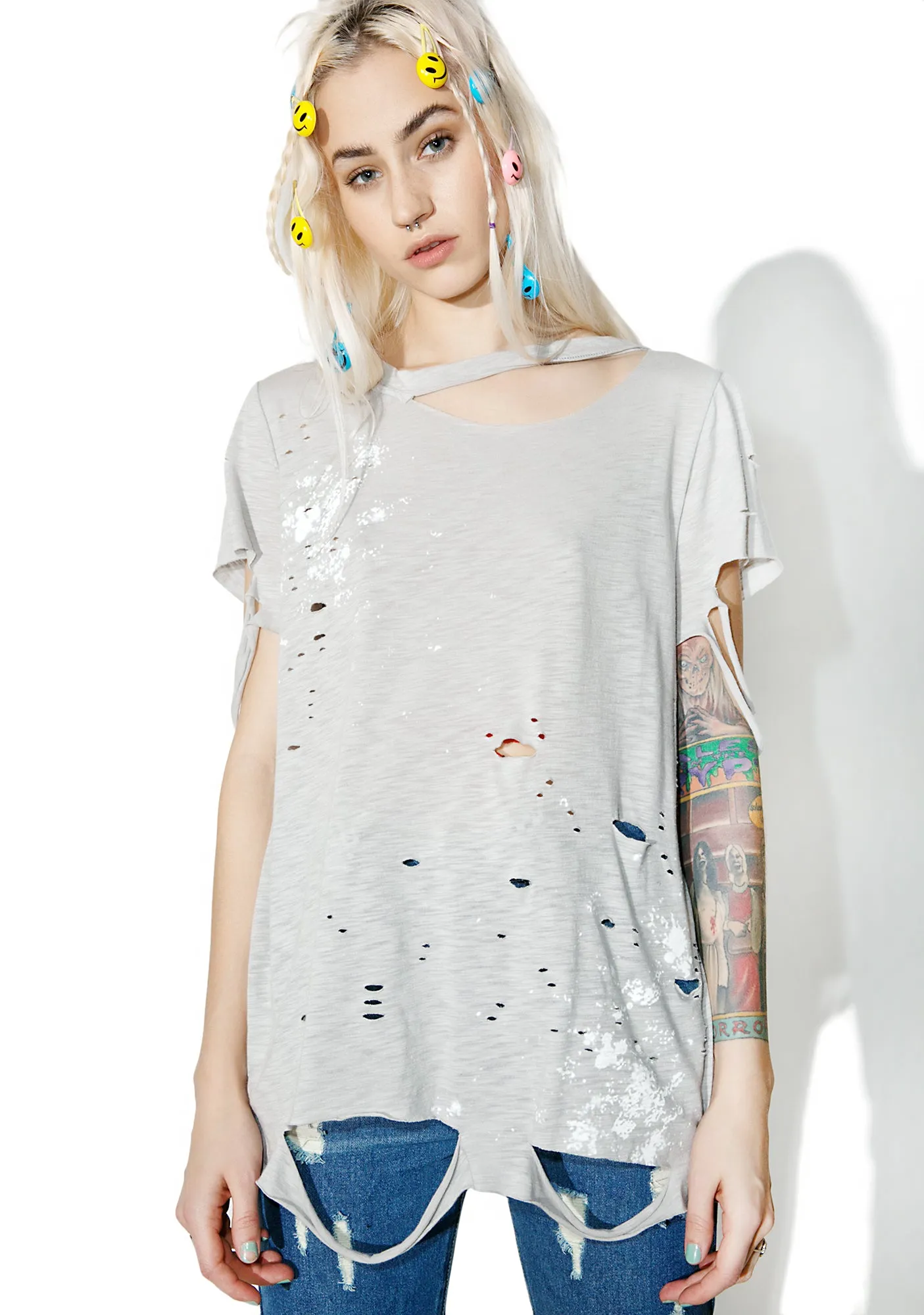Art Major Distressed T-Shirt sold by Dolls Kill