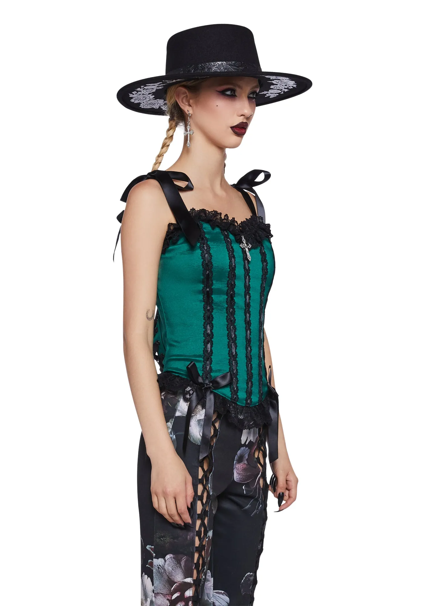 Gothic Elegance Corset Top sold by Dolls Kill product image thumbnail 3