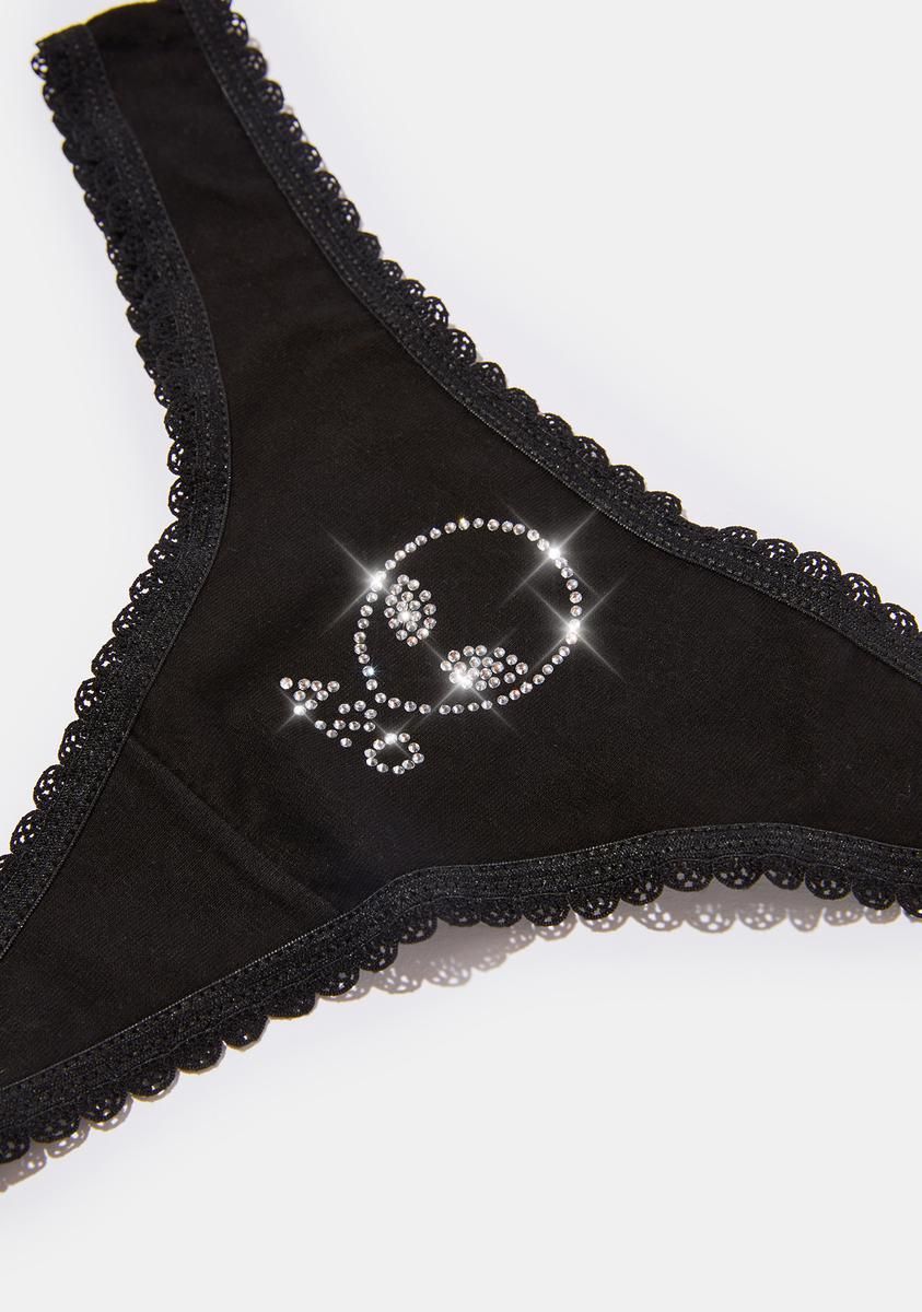 Alien 420 Rhinestone Thong sold by Dolls Kill