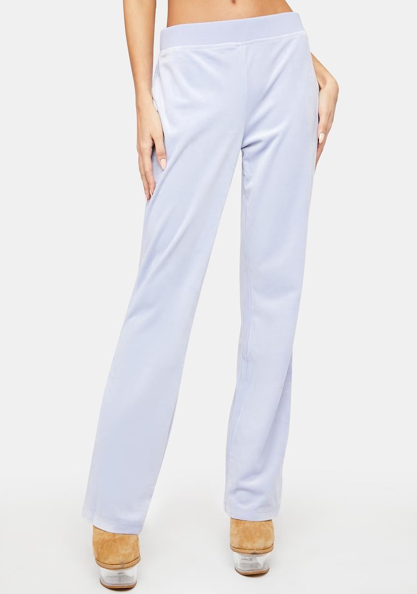 Gumdrop Luxe Velour Rhinestone Logo Sweatpants sold by Dolls Kill product image thumbnail 2