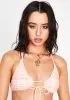 Peach Picnic Shell Bikini Top sold by Dolls Kill