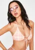 Peach Picnic Shell Bikini Top sold by Dolls Kill