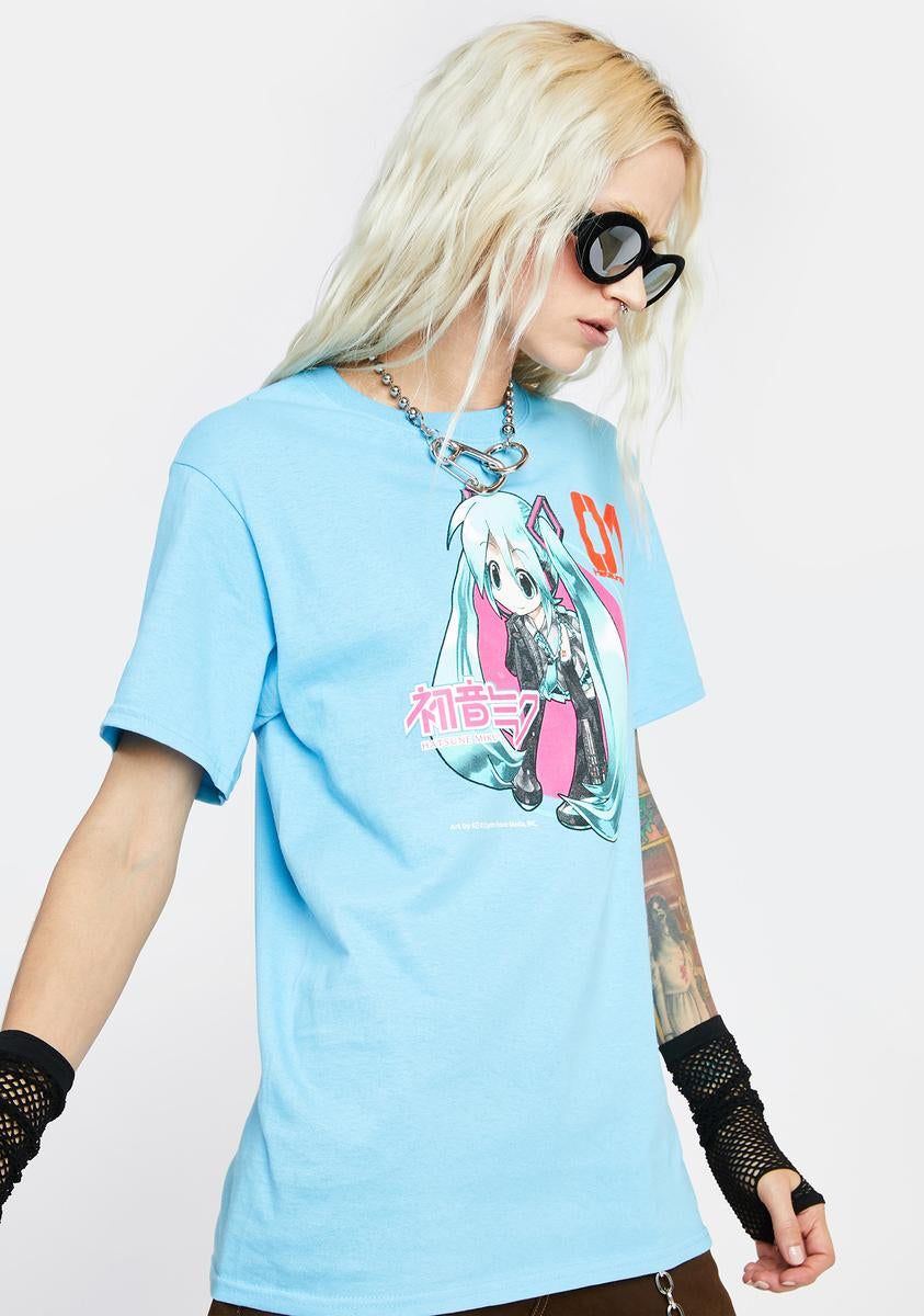 X Hatsune Miku Blue Graphic Tee sold by Dolls Kill product image thumbnail 2