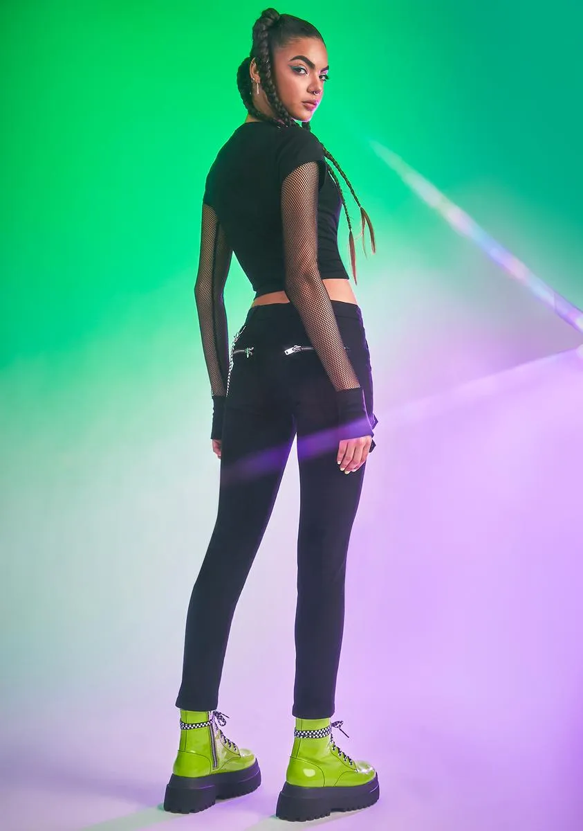 Tellin' It Like It Is Skinny Pants sold by Dolls Kill product image thumbnail 4