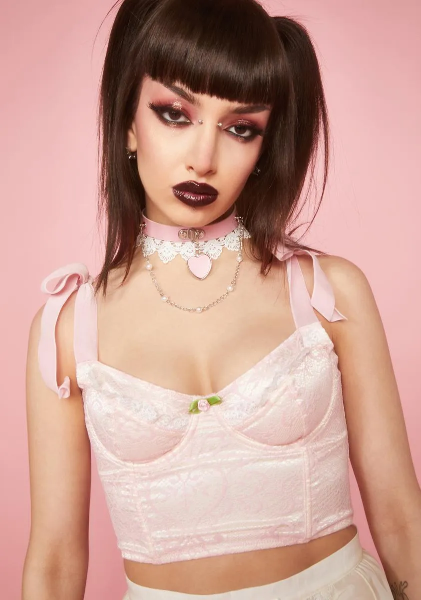 After School Rules Bustier Top sold by Dolls Kill