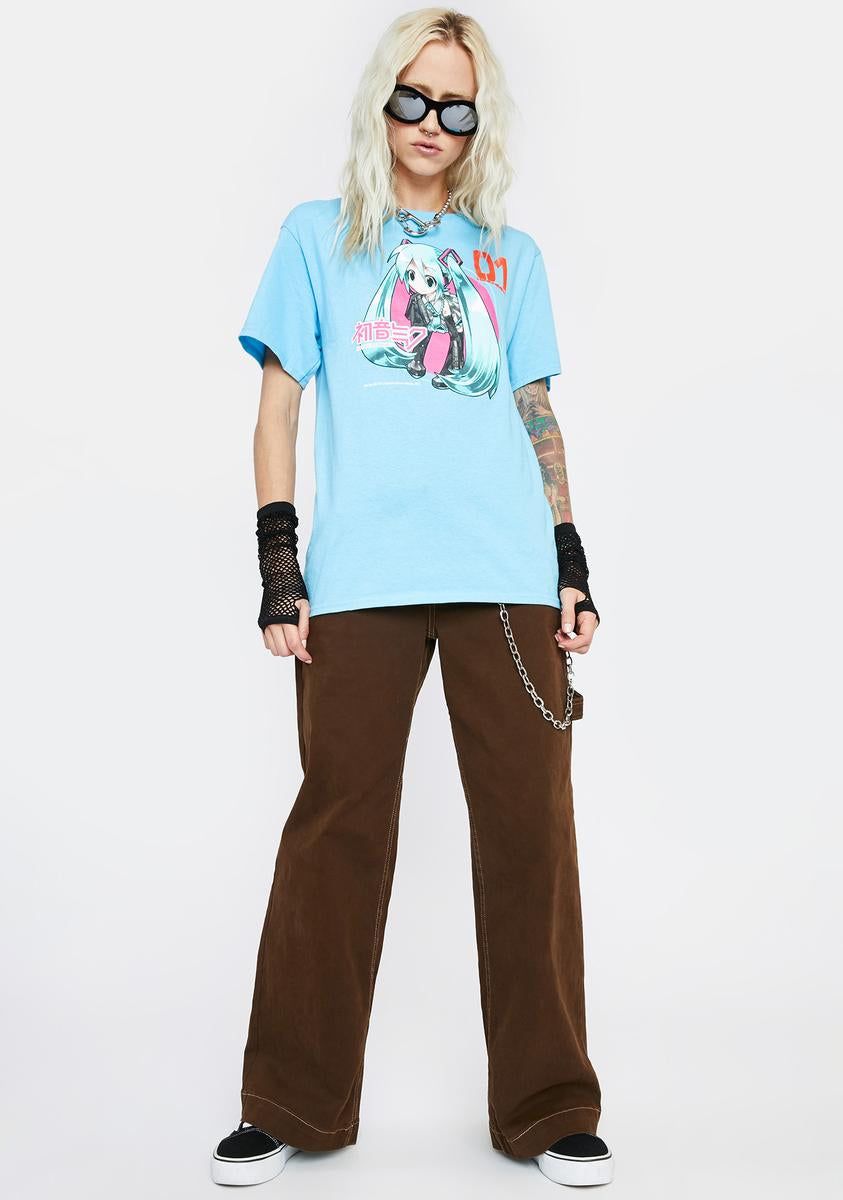 X Hatsune Miku Blue Graphic Tee sold by Dolls Kill product image thumbnail 3