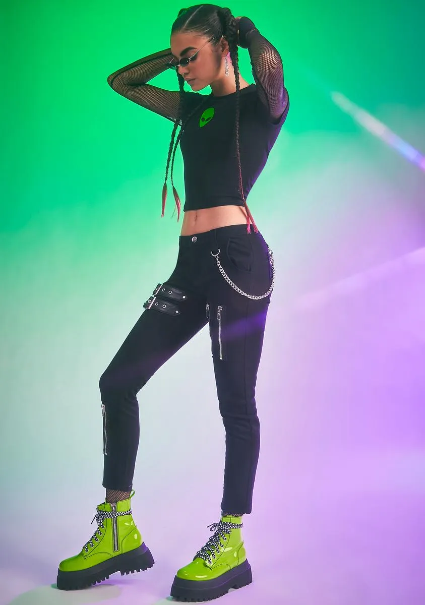 Tellin' It Like It Is Skinny Pants sold by Dolls Kill product image thumbnail 2