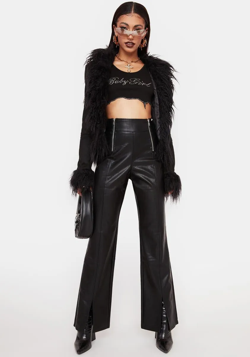 Blackout Sleek Vibing Vegan Leather Pants sold by Dolls Kill product image thumbnail 2
