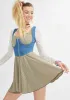 Dawn Of Denim Underbust Corset sold by Dolls Kill