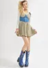 Dawn Of Denim Underbust Corset sold by Dolls Kill