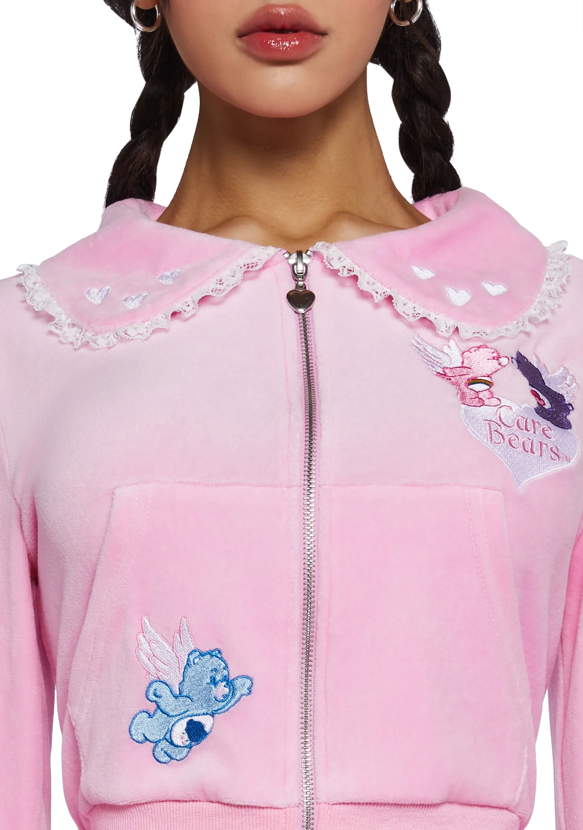 Tenderheart's Touch Velour Hoodie sold by Dolls Kill product image thumbnail 5