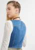 Dawn Of Denim Underbust Corset sold by Dolls Kill