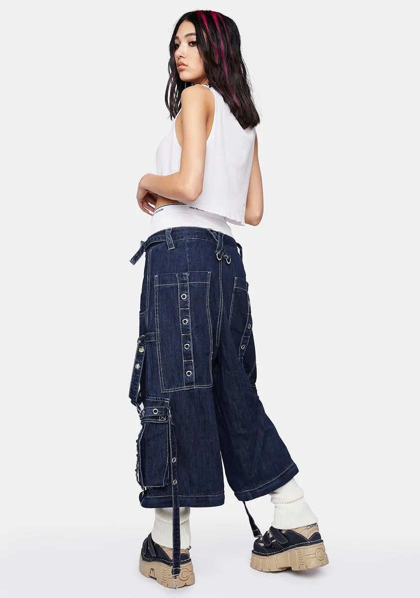 Denim Strap On Darkstreet Pants sold by Dolls Kill product image thumbnail 4