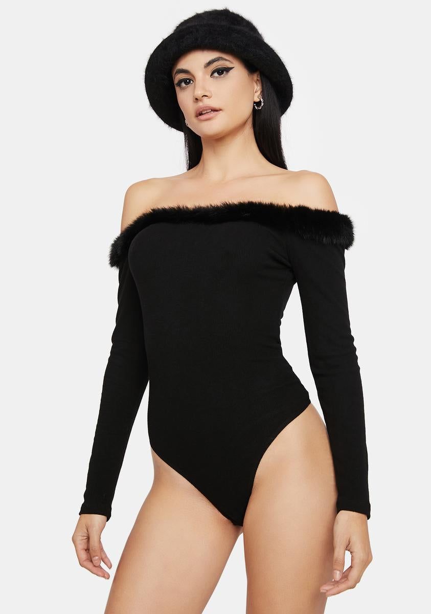 What A Feeling Fuzzy Bodysuit sold by Dolls Kill product image thumbnail 2