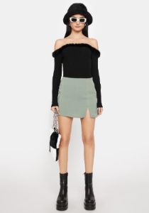 What A Feeling Fuzzy Bodysuit sold by Dolls Kill